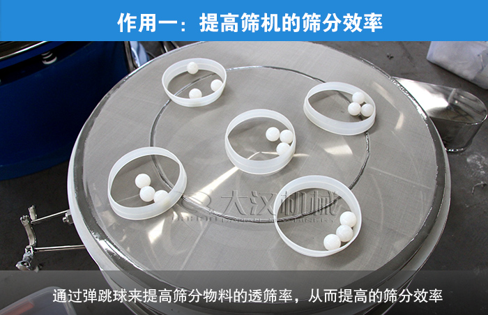 振動(dòng)篩分機(jī)彈跳球